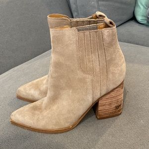 Suede Booties! Marc Fisher